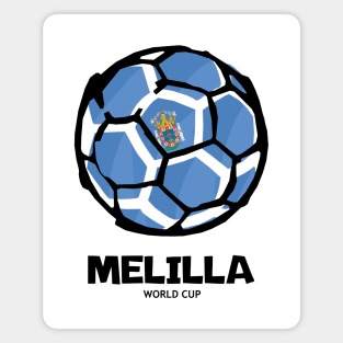 Melilla Football Country Flag Magnet